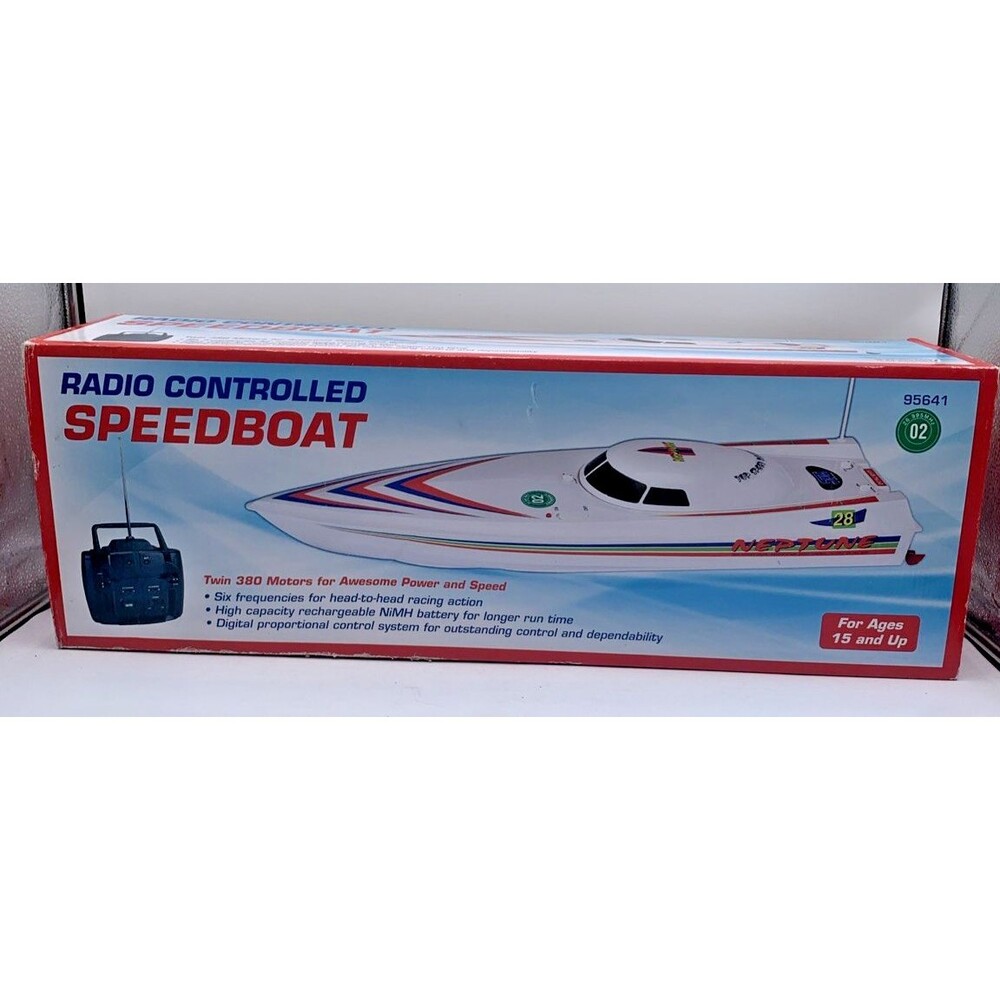 Harbor Freight Neptune RC Speedboat Remote Control Racing Boat High Speed 95641